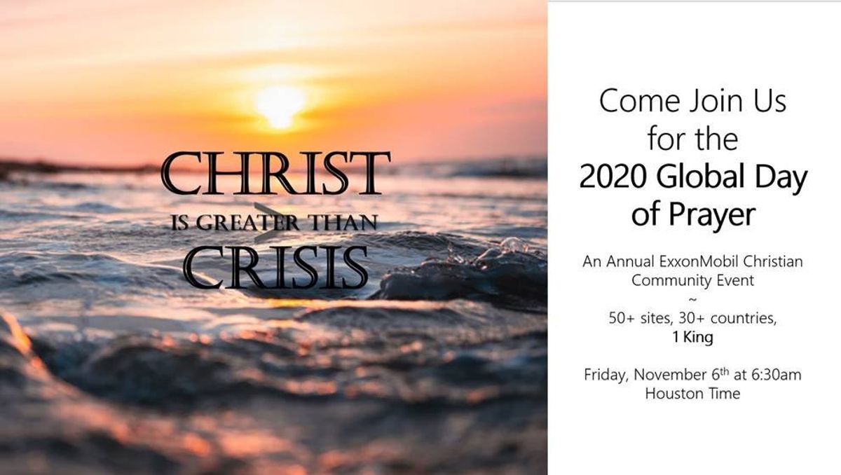 2020 Global Day of Prayer!