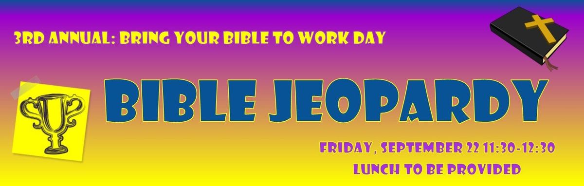 BIBLE Jeopardy