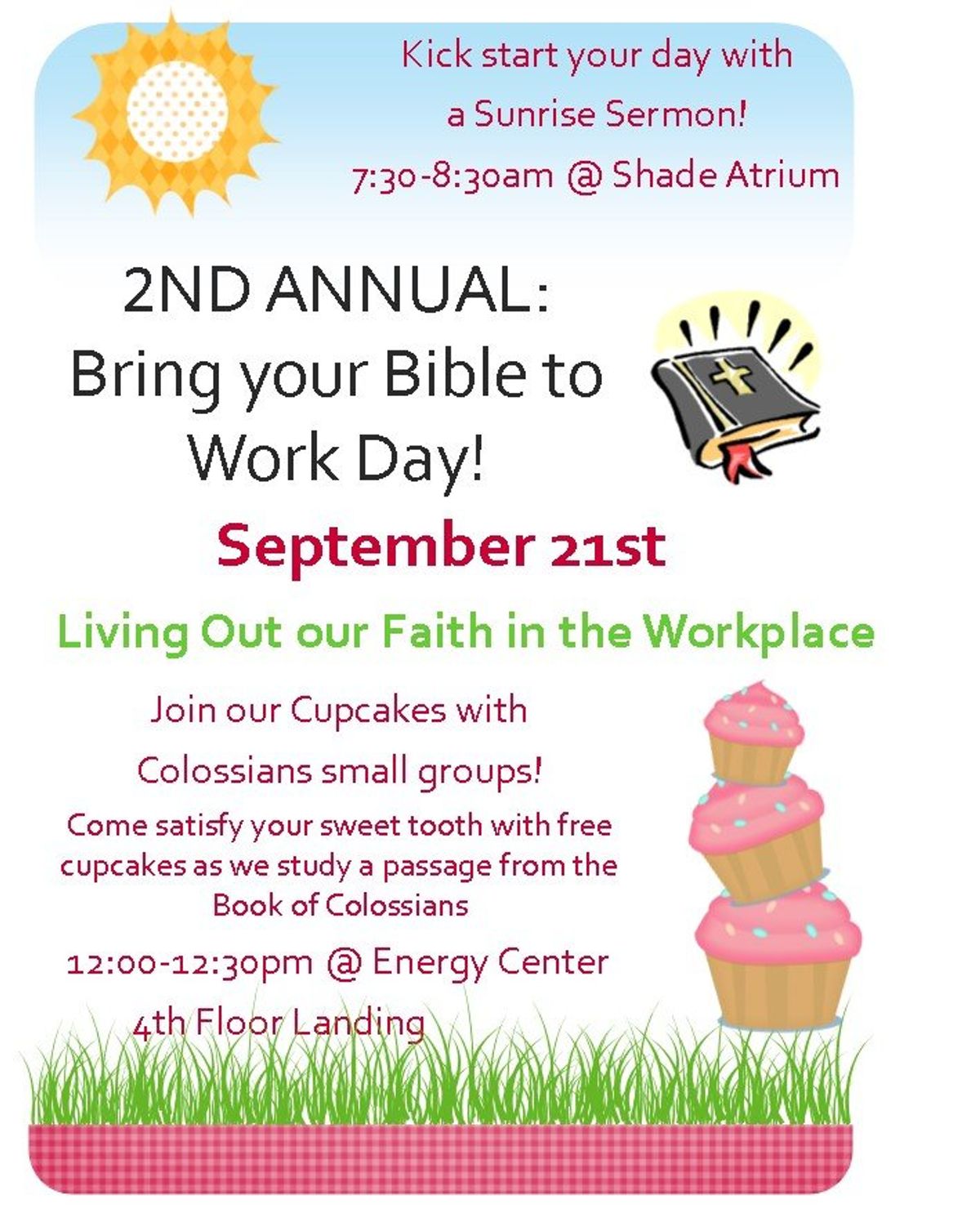 Bring Your Bible to Work Day 2016