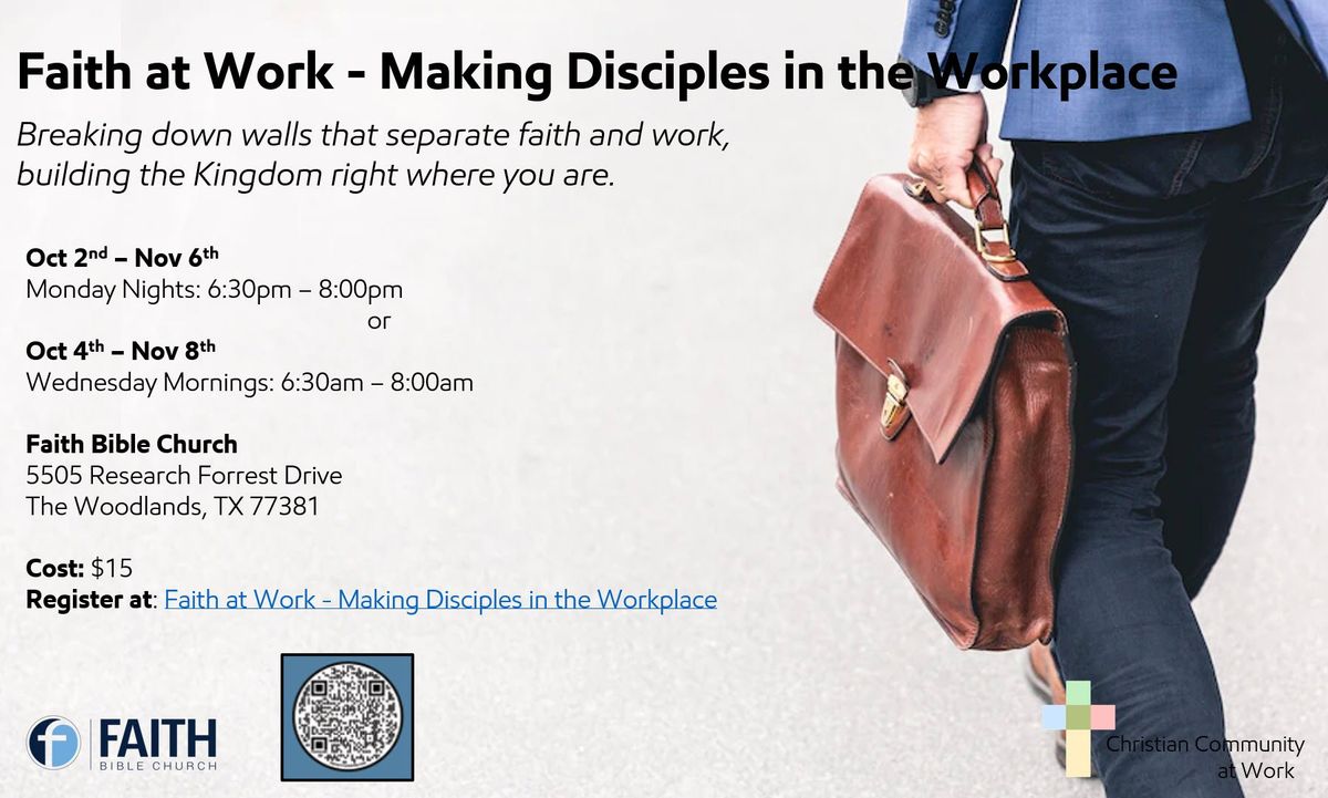 Faith at Work – Making Disciples in the Workplace